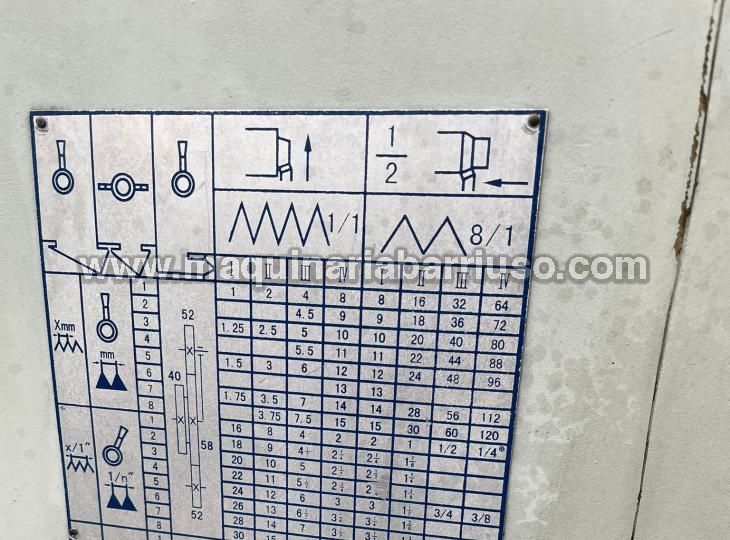 Torno HELLER Mod. TSPV6100 de 5000 mm entre puntos (10)